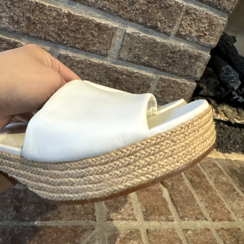 Vince‎ Women's Margo Espadrille Block Heel Slip On Sandals Slide Size 9.5 #174 - Picture 6 of 16